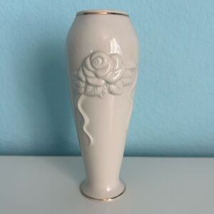 Vintage Lenox Vase with Rose Design